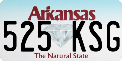 AR license plate 525KSG