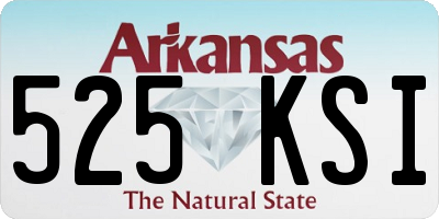 AR license plate 525KSI