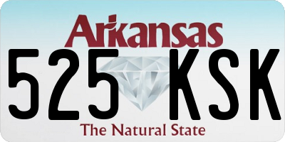 AR license plate 525KSK