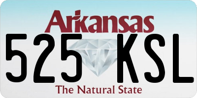 AR license plate 525KSL