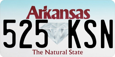 AR license plate 525KSN