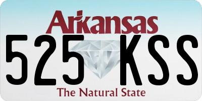 AR license plate 525KSS