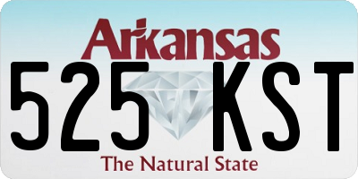 AR license plate 525KST