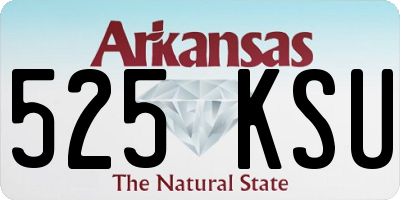 AR license plate 525KSU