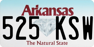 AR license plate 525KSW