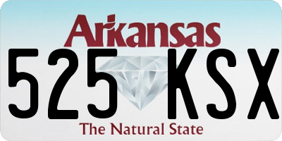 AR license plate 525KSX