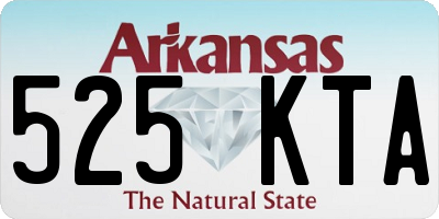 AR license plate 525KTA