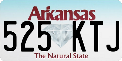 AR license plate 525KTJ