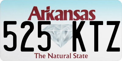 AR license plate 525KTZ