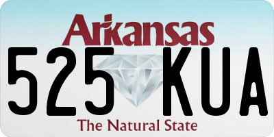 AR license plate 525KUA