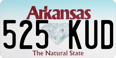 AR license plate 525KUD