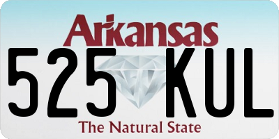 AR license plate 525KUL