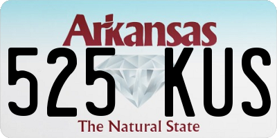 AR license plate 525KUS