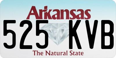 AR license plate 525KVB