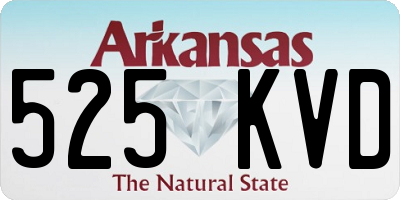 AR license plate 525KVD