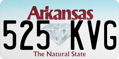 AR license plate 525KVG