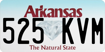 AR license plate 525KVM