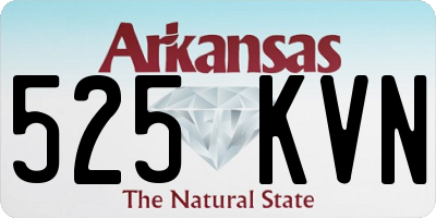 AR license plate 525KVN