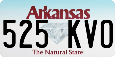 AR license plate 525KVO