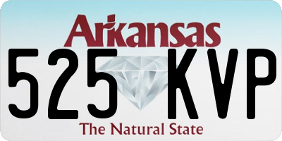 AR license plate 525KVP