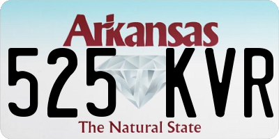 AR license plate 525KVR