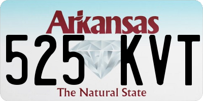 AR license plate 525KVT