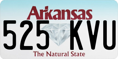 AR license plate 525KVU