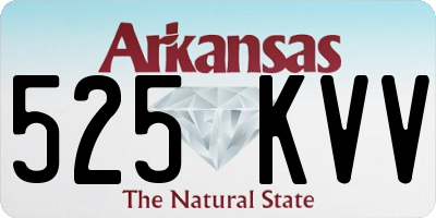 AR license plate 525KVV