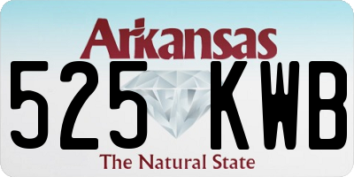 AR license plate 525KWB