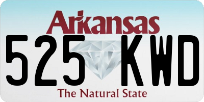 AR license plate 525KWD