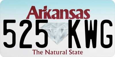 AR license plate 525KWG