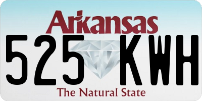 AR license plate 525KWH