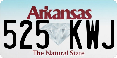 AR license plate 525KWJ
