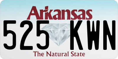 AR license plate 525KWN