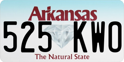 AR license plate 525KWO