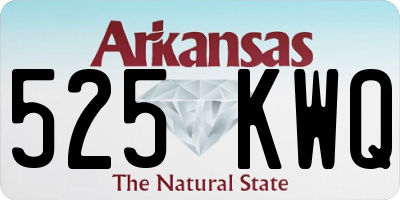 AR license plate 525KWQ