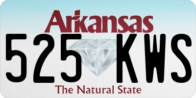 AR license plate 525KWS