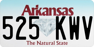 AR license plate 525KWV