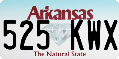 AR license plate 525KWX