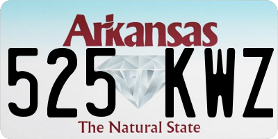 AR license plate 525KWZ