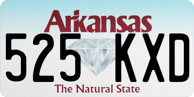 AR license plate 525KXD