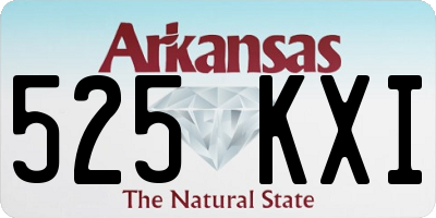 AR license plate 525KXI