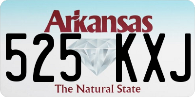 AR license plate 525KXJ