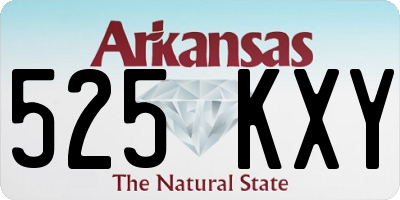AR license plate 525KXY
