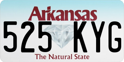 AR license plate 525KYG