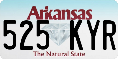 AR license plate 525KYR