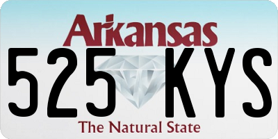 AR license plate 525KYS