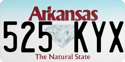 AR license plate 525KYX