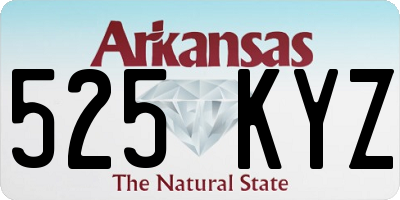 AR license plate 525KYZ