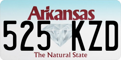 AR license plate 525KZD
